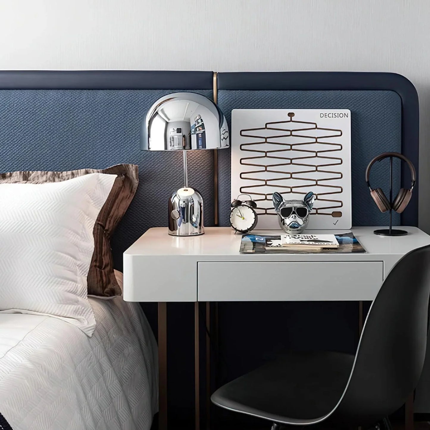 Silver Modern Table Lamp