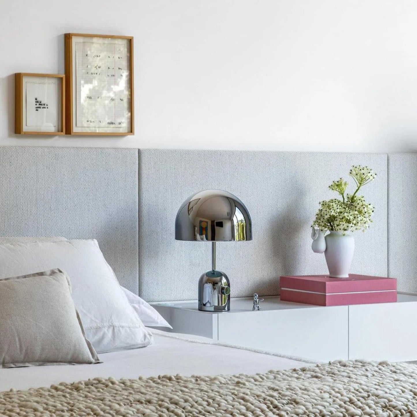 Silver Modern Table Lamp