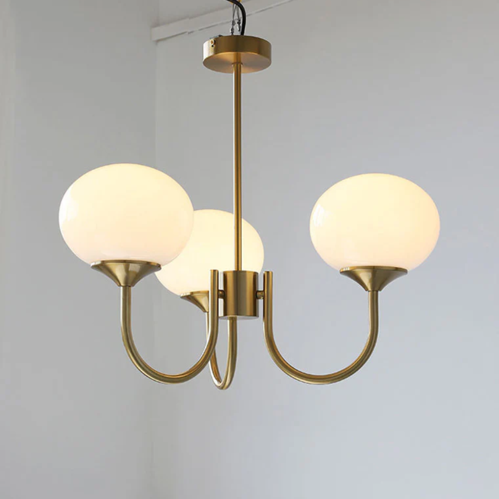 Sculptural Warm‑Glow Ceiling Lamp