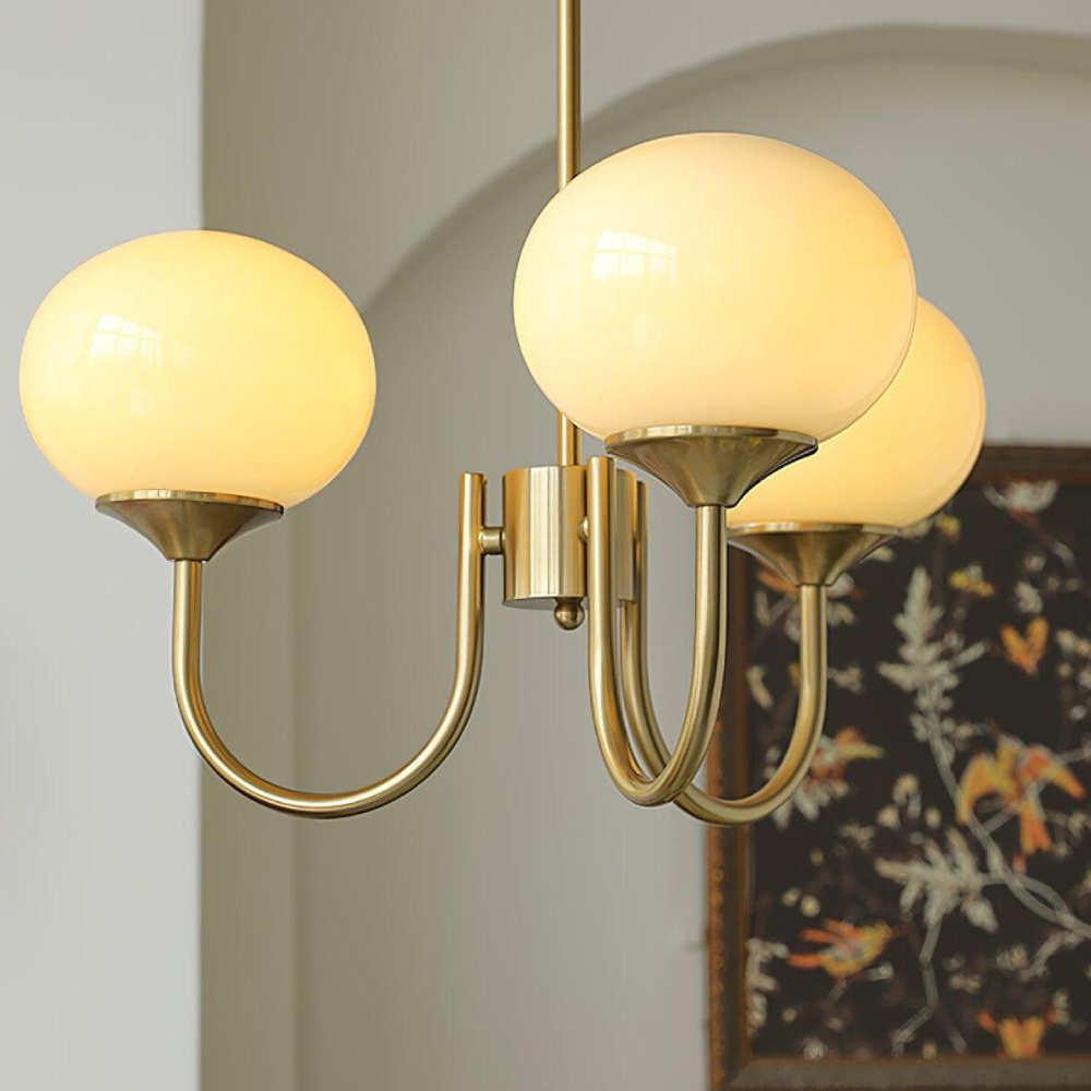 Sculptural Warm‑Glow Ceiling Lamp