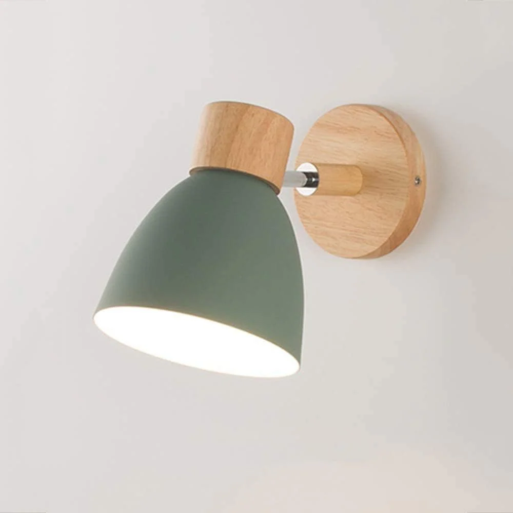 Modern Wall Lamp – Simple Design with Wood Accent