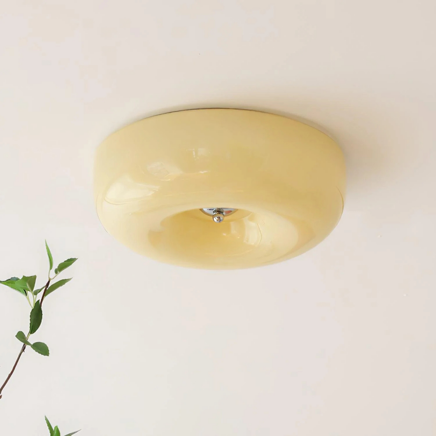 Cream Pudding Ceiling Lamp