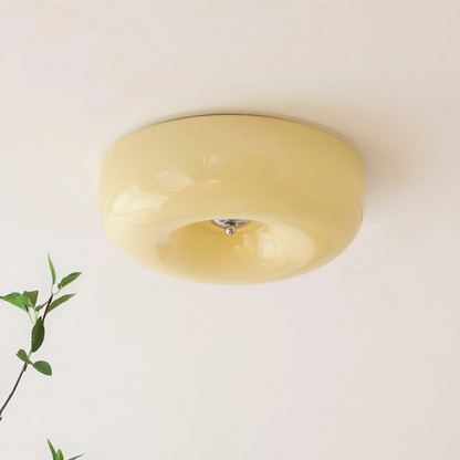 Cream Pudding Ceiling Lamp