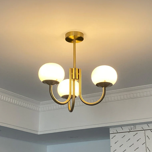 Sculptural Warm‑Glow Ceiling Lamp